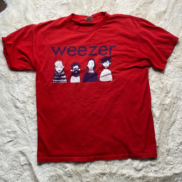 weezer | Shirts | Weezer Red Album Shirt Size Large Relaxed Fit